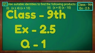 Class  9th Ex  25 Q 1 POLYNOMIALS Maths NCERT CBSE [upl. by Renat]