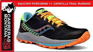 SAUCONY PEREGRINE 11 Zapatilla trail todoterreno sigue mejorando Ahora 27mm colchón y tacos 5mm [upl. by Aleahs32]