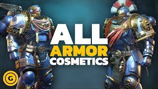 Every Armor Cosmetic In Warhammer 40K Space Marine 2 [upl. by Lombardy]