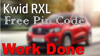 Kwid RXL 🔥🔥  🤩🤩 Free Pin Code Work Done ✅✅ With xtool 🔥 [upl. by Letram570]