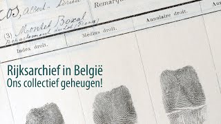 Het Rijksarchief in België Ons collectief geheugen [upl. by Kellyann]