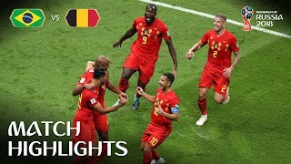 Brazil v Belgium  2018 FIFA World Cup  Match Highlights [upl. by Tynan729]