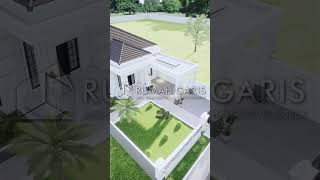 Desain Rumah Minimalis Klasik Modern 10x23 Meter rumahgaris housedesign [upl. by Yortal]