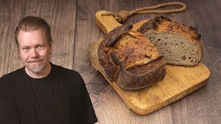 The best Jewish Sourdough Rye Bread Recipe  Foodgeek Baking [upl. by Gavette]