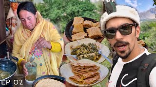 STREET FOOD IN HUNZA  Chap Shuro Hoilo Garma  Food Of Gilgit Baltistan  Baltit Fort amp Eagle Nest [upl. by Anurb]