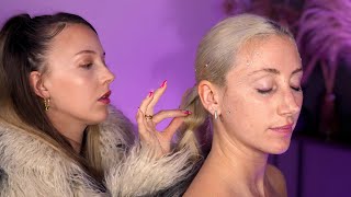 ASMR quotBack Of The Classquot Euphoria Inspired Hair Play  baby hair slicking amp gem stone placements [upl. by Switzer386]