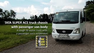 The Tata Super Ace chassis with passenger body a tough 18seater truck with a vans suspension [upl. by Oirevas]