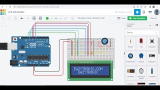 LCD with Arduino using Tinkercad  Arduino interface LCD  Arduino Projects [upl. by Crelin]