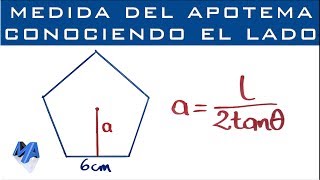 Apotema de un polígono regular conociendo la medida del lado [upl. by Anom]