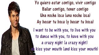 Enrique Iglesias  Bailando  Lyrics English and Spanish  Dancing  Translation amp Meaning [upl. by Jarvis]