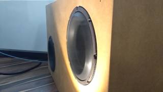 2 x Eminence LAB 12 in closed box with Linkwitz Transform Amplifier  part 1 [upl. by Valentijn278]