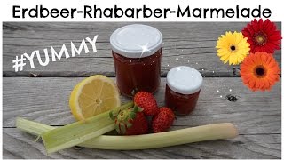 ErdbeerRhabarberMarmelade I REZEPT I Food Friday [upl. by Oileduab218]