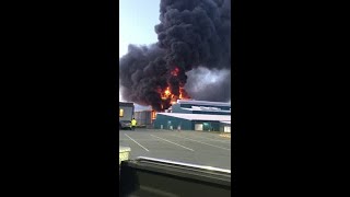 Mooresboro NC plant fire [upl. by Anaujik351]