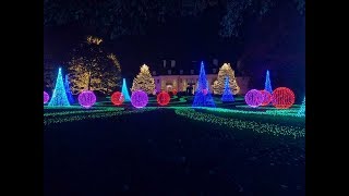 Beautiful Christmas Light Display Newfields Art Museum [upl. by Mano840]