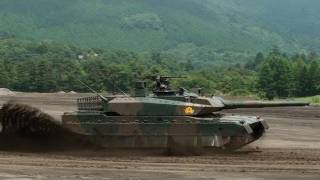 10式戦車 2011年7月10日 富士学校祭 JGSDF Type 10 New Tank DEMO 2011 [upl. by Kumagai]