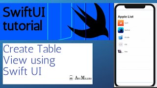 HOW TO CREATE A TABLE VIEW USING SWIFTUI SWIFTUI TUTORIAL [upl. by Anurag]