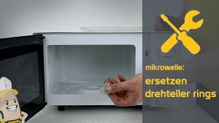 Ersetzen des Drehteller Rings Ihrer Mikrowelle  Das Ersatzteilecenterde Verfahren [upl. by Siduhey]