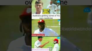 Australia getting some of his own medicine 💀😂 aus vs wi cricket ausvswi shorts funny [upl. by Enailuj]