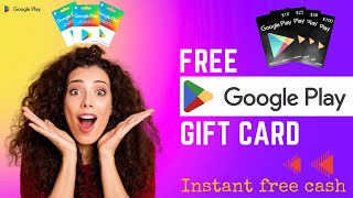 Get New Google Play Gift Card Giveaway FREE GOOGLE PLAY 100 [upl. by Ciredor]