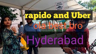 Rapido betera ledha Uber betara ante ola antanu nenuin Hyderabad full day earnings 🤑 [upl. by Osmund]