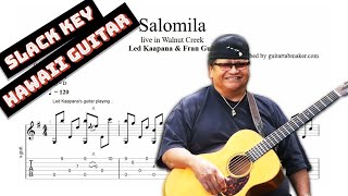 Led Kaapana  Salomila TAB  quotslack keyquot guitar tabs PDF  Guitar Pro [upl. by Ofilia141]