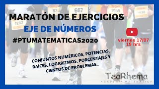 Maratón de Ejercicios PTU Admisión 2021  Eje de números [upl. by Mariann]