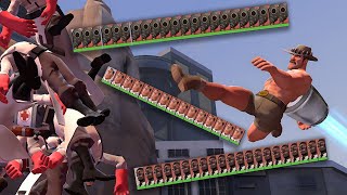 The stupidest strategies versus Saxton Hale TF2 Funny moments [upl. by Garceau]