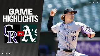 Rockies vs As Game Highlights 52324  MLB Highlights [upl. by Dillon]