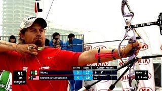 Mexico v USA – recurve mixed team gold  Shanghai 2014 Archery World Cup S1 [upl. by Lletnom]