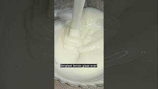 Lemon glaze for cake decorating shorts glaze coating lemon cakes pies cakedecorating [upl. by Helsa]