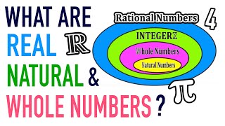 WHAT IS A REAL NUMBER WHOLE NUMBER NATURAL NUMBER [upl. by Yro566]