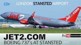 Jet2 Stansted Jet2com Holidays Planes London Stansted Airport Boeing 737 [upl. by Namso]