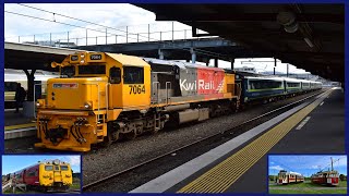 DFB 7064 on the Wairarapa Line  Maymorn engines and the Wellington Tramway Museum  09102022 HD [upl. by Ahgiela]