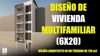 Diseño🖋️ de VIVIENDA MULTIFAMILIAR 6x 20😱 [upl. by Aan993]