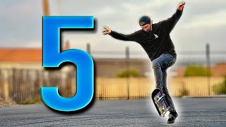 5 EASIEST SKATEBOARD TRICKS [upl. by Adamina974]