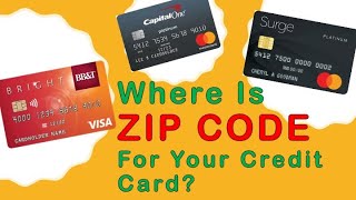 Where is ZIP code for Credit Card [upl. by Clotilde853]