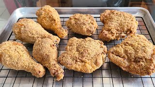 Crispy OvenBaked Fried Chicken  Its like Fried Chicken but baked  Healthier alternative [upl. by Aime]