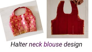 Halter Neck Blouse For Kids Cutting amp StitchingFull TutorialStep By Step [upl. by Sorodoeht]