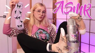 ASMR with foot Unusual triggers 🧦 My socks relaxing sounds [upl. by Okun]