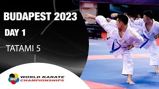 KARATE World Championships  Day 1 – Tatami 5  WORLD KARATE FEDERATION [upl. by Reggis962]