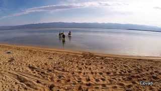 Camping Zaton Croatie horse riding and speedboat fun Drone action [upl. by Garzon926]