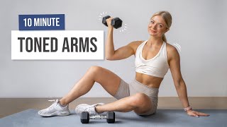 10 MIN TONED ARMS WORKOUT  With Weights Upper Body Express No Repeat [upl. by Yema]