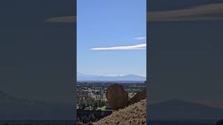 Lenticular Clouds oregon hiking travel adventure scenery nature clouds [upl. by Ahsikit]