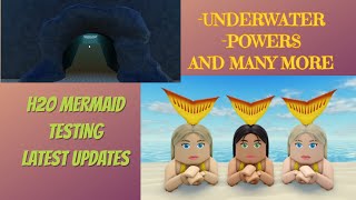 CUSTOM CHARACTER POWER l H2O MERMAID TESTING LATEST UPDATE l ROBLOX l PLAY WITH IVY [upl. by Edy]