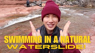 Part 2 Grand Canyon Road Trip Unexpected Swim at Slide Rock State Park [upl. by Yoccm]