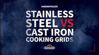 Stainless Steel vs Cast Iron Cooking Grids [upl. by Solomon109]