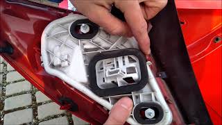 Opel  Vauxhall Meriva B  Rear light bulbs change [upl. by Litnahs]