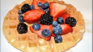 How to Make Homemade Waffles  CookwithApril [upl. by Lyrradal839]