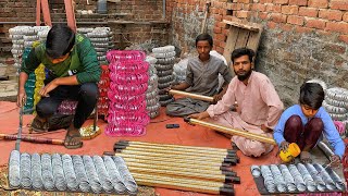 Incredible Process Of Making Metal Bangles  Factory Manufacturing Process [upl. by Annaerb]