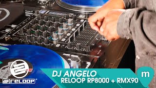 ¡Descubrimos la configuración de platos de mezclas de DJ ANGELO con el Reloop RP8000  mixer RMX90 [upl. by Ahsineg]